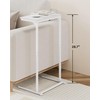 TUTOTAK C Shaped End Table, Small Side Table, 28.7 inch