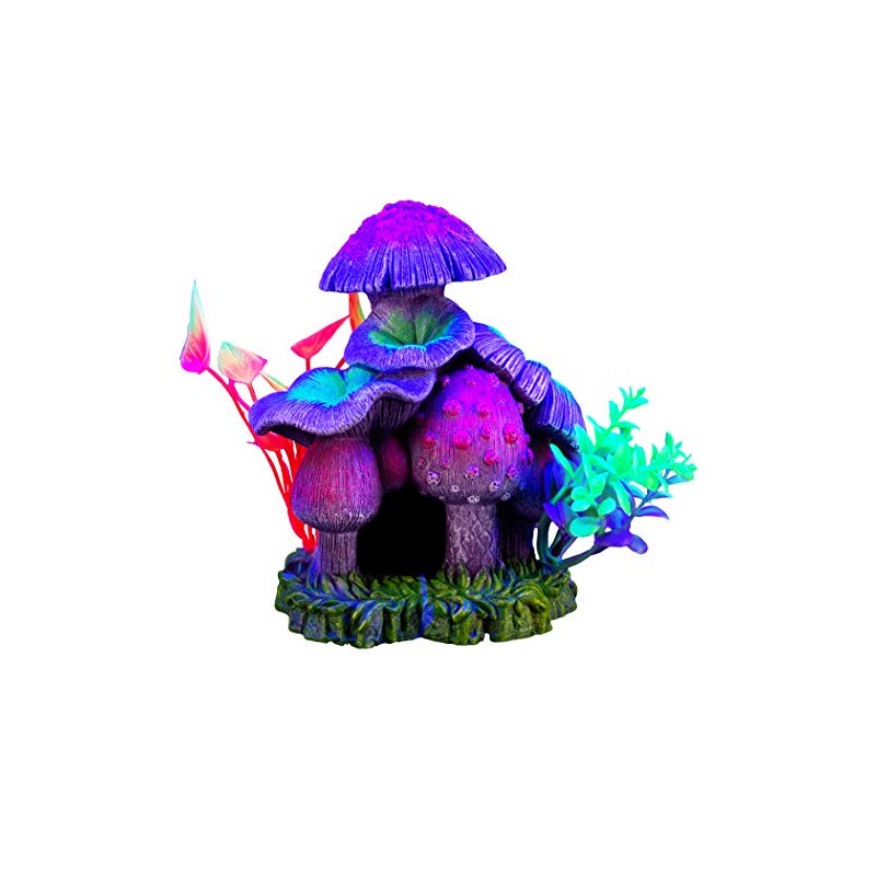 Marina iGlo Mushroom House 6" Aquarium Decoration Fish Hide -