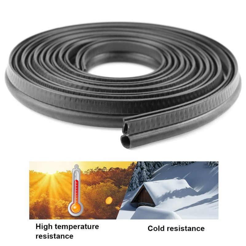 Storystore Car Door Rubber Seal Strip, Fits 1/16" Edge, Trim