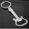Générique Electric Guitar Style Steel Bottle Opener Keyring, Moyen, Stainless