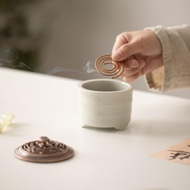 Incense Stand, Incense Burner, Stylish, Ceramic, Incense Burner, Stylish, Metal Mesh Included, Incense Stand, Incense Stand, Incense Stand, Mini Cone, Incense Stand, For Buddhist Altar, Yoga, Reading,