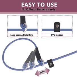 Slip Leads for Dog Slip Leash - Slip Lead Dog Leash Dog Training Leash Waterproof Dog Slip Leash Long-Lasting Slip CollarLeash Dog Slip Leads for Small Large, Medium Dogs (Blue, 6ft * 1/4'')