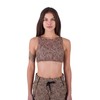 Hurley Women's Max Leopard High Neck 2 Way Top Bikini,