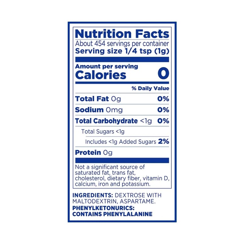 EQUAL 0 Calorie Sweetener, Powdered Aspartame and Acesulfame-K Sweetener, Zero