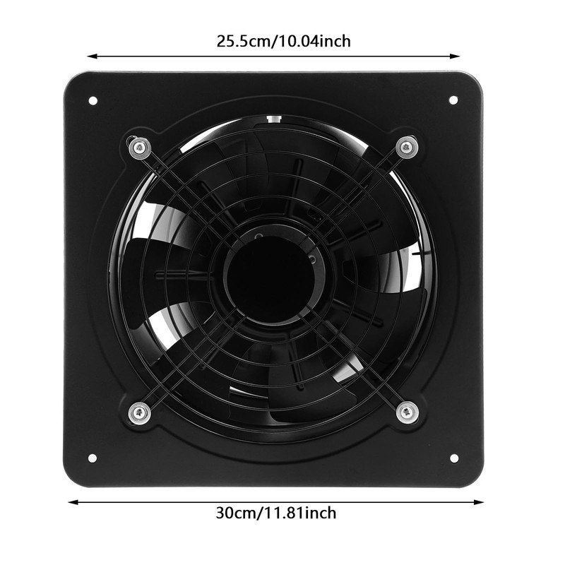 Pinelicorn 8 Inch Wall Mounted Window Exhaust Fan 80W 500CFM