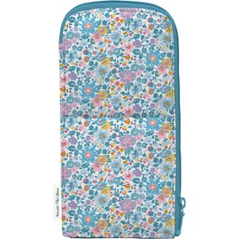 Kokuyo Neo Critz Flat Bloom Pencil Case, bule