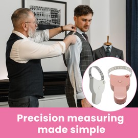 Body Measuring Tape Set (Pack of 2) - Telescopic Measuring Tool - Sele Retractable Cute Tape Measure for Waist & Body Measurement, Sewing, Tailor, Craft, DIY, Knitting, Fitness - Soft & Flexible