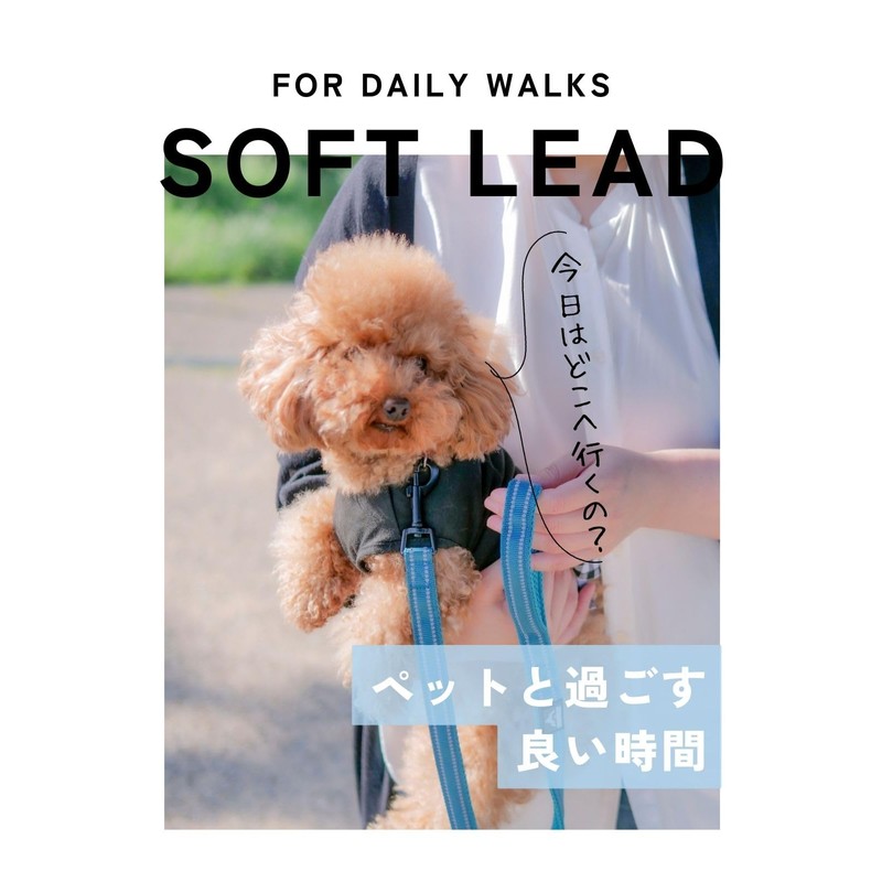 PetGround Dog Leash Cute, Soft Lead, Soft, Stylish, Lightweight, Reflective