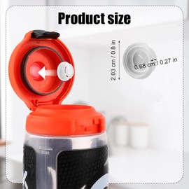 Walquicks 6 válvulas de Goma dispensadoras compatibles con Botella de Agua Gatorade GX, válvulas de Silicona e Insertos de plástico y Destornillador, sin Fugas