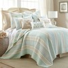 Levtex Stone Harbor Full/Queen Quilt Set, White with Teal &