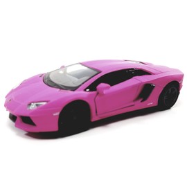 Kinsmart HOT Pink Matte Aventador LP-700 138 O Scale Diecast Car, Small