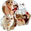 Iwamatu Cat Collar Bell, Red, Cat Collar, Includes Yellow Bell,