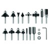 BOSCH RBS015MBS 15-Piece (Universally Compatible Accessory) Carbide-Tipped Wood Router Bit