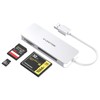 LENTION USB 3.0 Card Reader CB-H12 Micro SD(TF)/SD/CF (CompactFlash) UHS-I