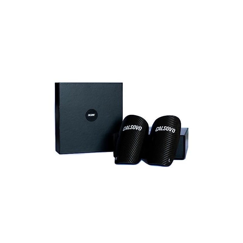CALSOVO Shin Pads Carbon Protection Football Mini (9 cm)