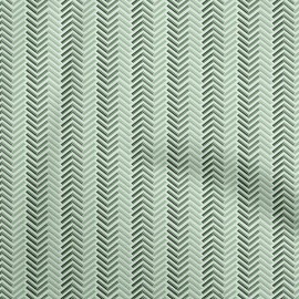 oneOone Cotton Flex Light Green Fabric Geometric Sewing Fabric by The Yard Printed DIY Clothing Sewing Supplies 40 Inch Wide