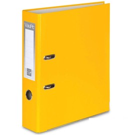 OFFICE CENTRE 1 x Yellow A4 Large 75mm Lever Arch Files Folders Metal Edge & Finger Pull Stationery Document Storage Paper Office School