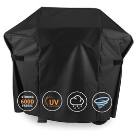 Grisun 7138 Premium Grill Cover for Weber Spirit 200 Series, Spirit E210, S210, E210, 215 Grills, Anti-Fade Waterproof UV-Resistant Gas Grill Cover, Heavy Duty BBQ Cover, 48 inches, Black