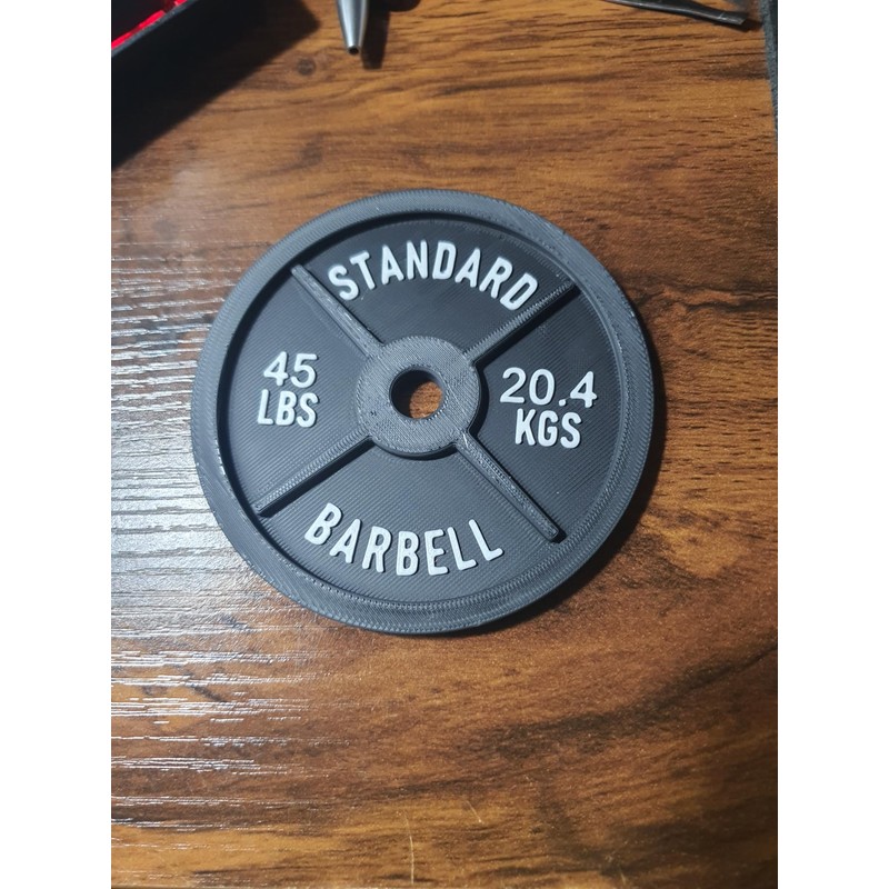 Coasters for Drinks Set of 6 Barbell Plate Weight Drink