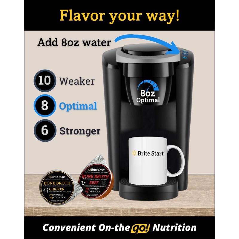 Brite Start Bone Broth - Beef Bone Broth - 12