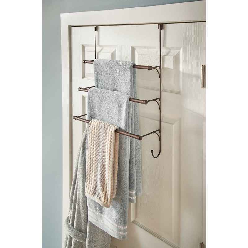 Franklin Brass (1-Pack) Over the Door Hooks Triple Towel Rack