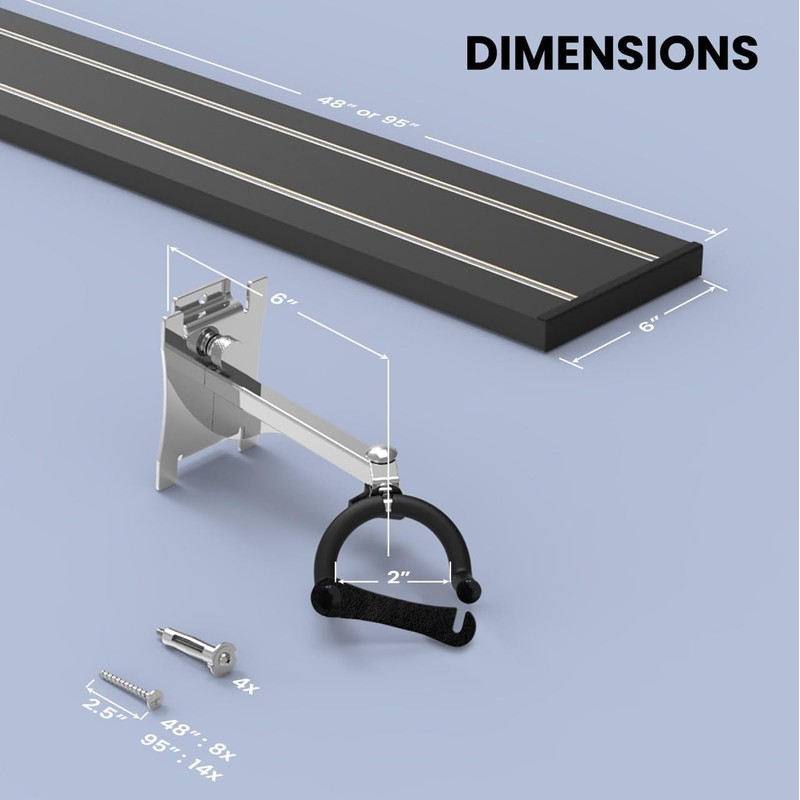 DLDIRECT Black Wall Hanger for Guitars and Ukuleles - Multiple