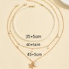 Starfish Necklace Gold Beach Jewelry for Women Pearl Seashell Necklace