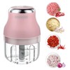 Vegetable Chopper, Electric Garlic Chopper, 250ML USB Rechargeable Mini Blender,