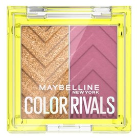 Maybelline Sombras de Ojos de larga duración, a prueba de agua, Color Rivals, tono Asser X Coy, 3g                                                    