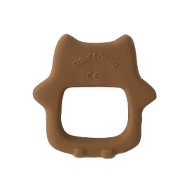 Cloud and Cuckoo My Friend Hoot Teether | Natural Rubber Teething Toy for Babies and Toddlers
