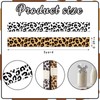 Hying 2 PCS Leopard Ribbons for Crafting, 3/8" Width Black