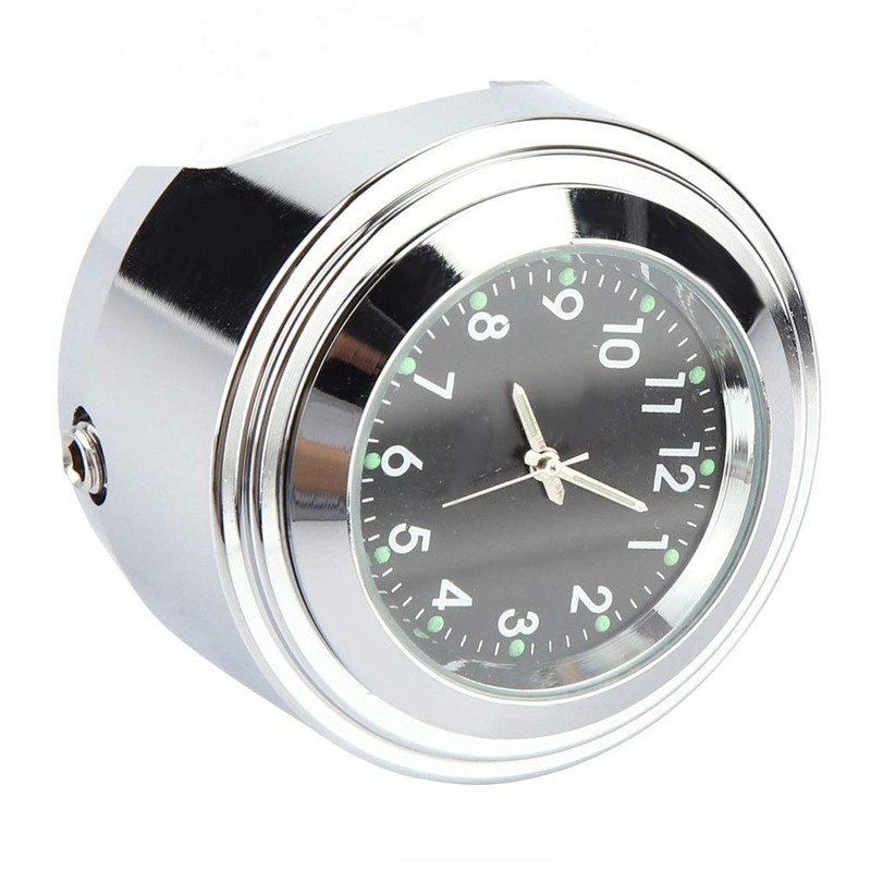 EVGATSAUTO Motorcycle Handlebar Watch, 7/8 Inch 1 Inch Motorcycle Handlebar