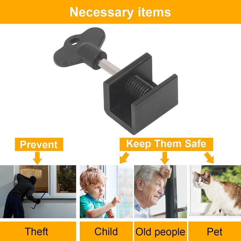 15Pack Sliding Door Lock Kit with Wrench Single Hole Adjustable