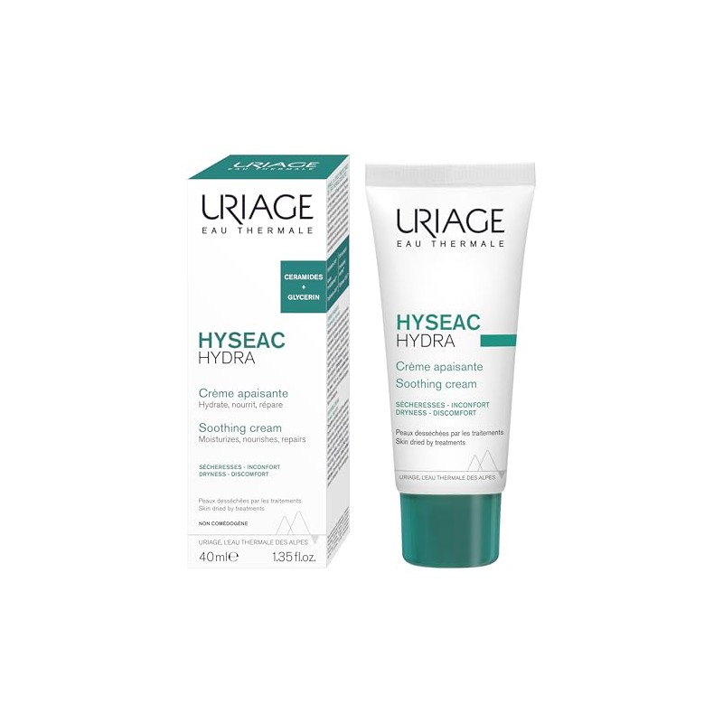 Uriage Hyséac Hydra Crema Calmante Hidratación 24h Reducción Tirantez Textura
