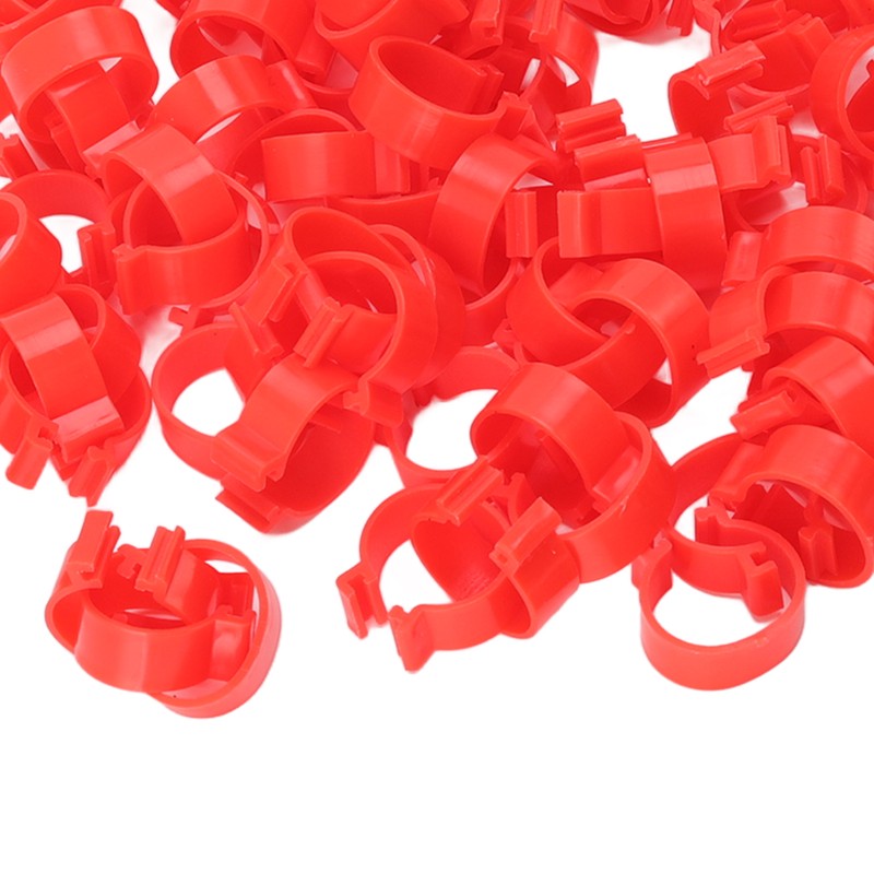 100pcs Poultry Feet Rings PP Plastic Reusable Chicken Duck Goose