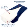 Carex Memory Foam Lumbar Pillow and Leg Pillow - Half