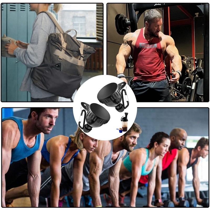 Small Protein Shaker, 2 Pcs Protein Powder Container, Portable Protein