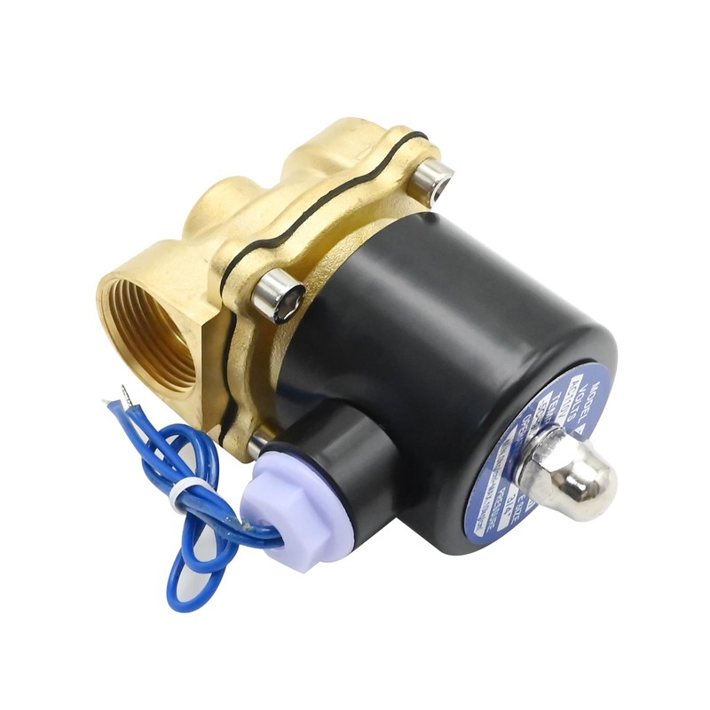 DUZFOREI 2W200-20 3/4 Inch Brass Pneumatic Electric Solenoid Valve, 12V