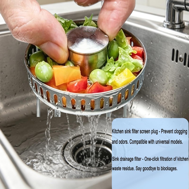 3 in 1 Kitchen Sink Stopper, Pop Up Kitchen Sink