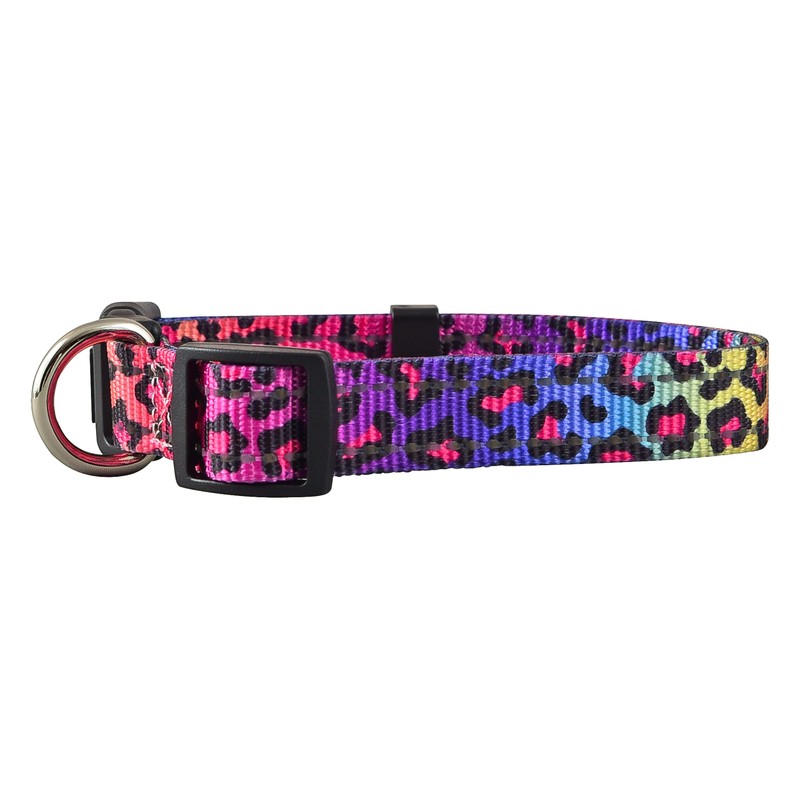 Native Pup Reflective Dog Collars (Medium, Leopard)