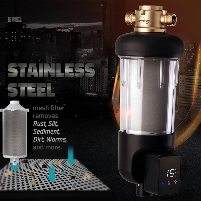 iSpring FWSP500ARJ Spin Down Sediment Filter Replacement Cartridge, 50 Micron