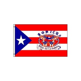 Puerto Rico Boricua Flag 3' x 5' grommets