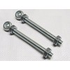 X2 16MM x 150MM Zinc Plated Swing Gate Eye Bolts