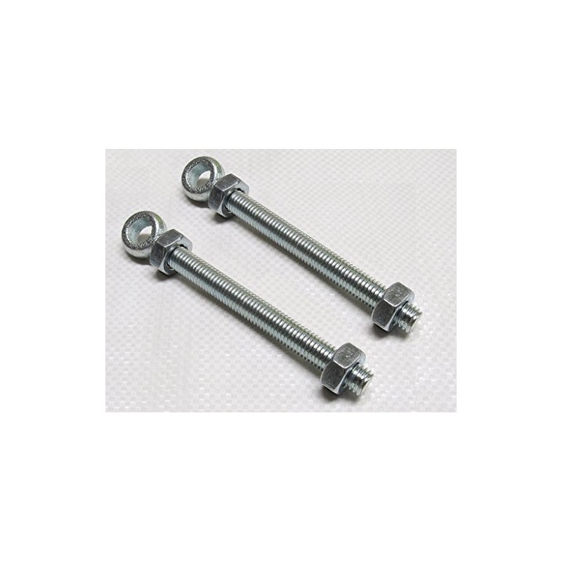 X2 16MM x 150MM Zinc Plated Swing Gate Eye Bolts