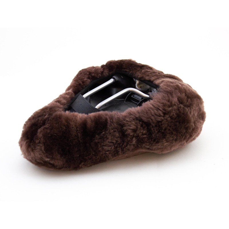 Reissner Lambskin Bicycle Saddle Cover Lambskin (FSB A), 27 x