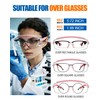 abtong Safety Glasses Over Eyeglasses — ANSI Z87.1 Certified Clear