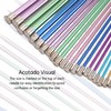 Vvikizy 10in Knitting Needles Set, Metal Single Pointed 25cm Colored