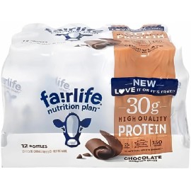 Hairless Brush Fairlife Nutrition Plan High Protein Chocolate 30g Shake, Gelatin Free,