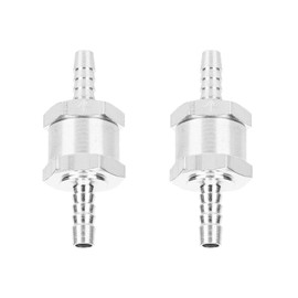 Pack of 2 6 mm Fuel Check Valve, Disposable Check Valve, Fuel Check Valve, Petrol Water Check Valve for Car Carburettor, Low Pressure System, Test Check Fuel Line (6 mm)