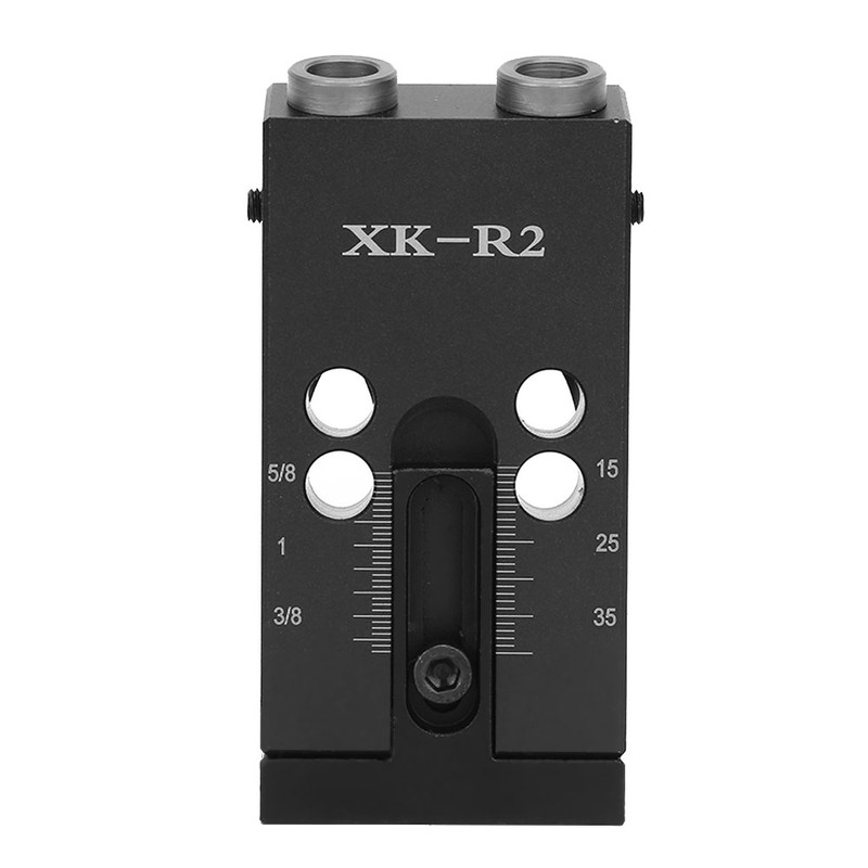 1 Set Black Aluminum Alloy Pocket Hole Jig Set Oblique